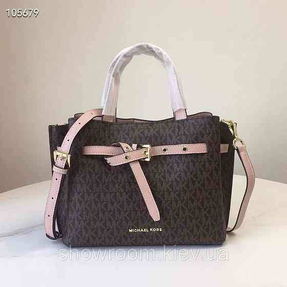 Брендова жіноча сумка MK Emilia brown-1 LUX Київ