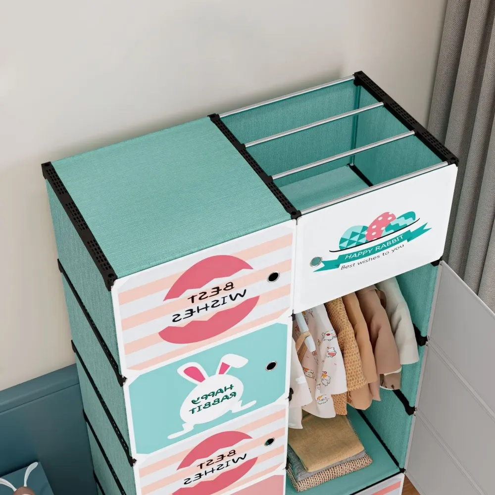 Детский шкаф мини-компактный-портативный-модульный 4 полки Closet AND LY-1047 Коломия - фото 2