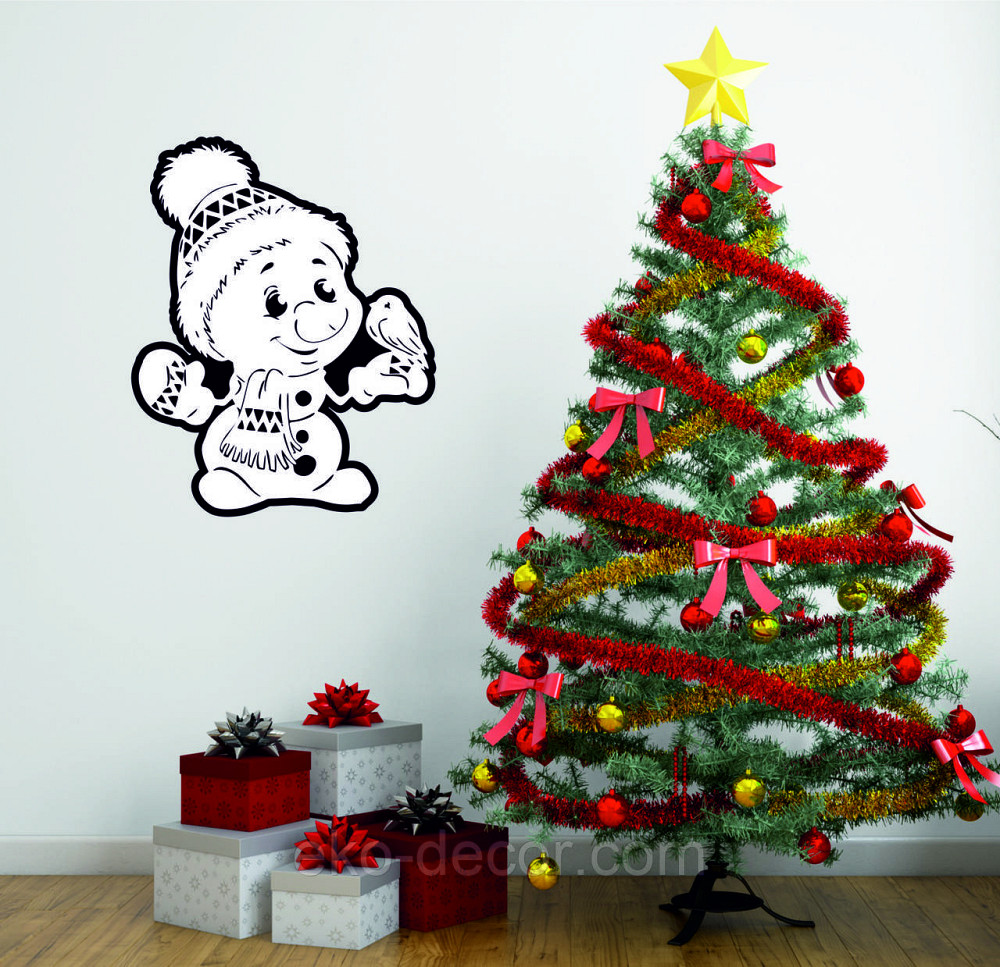 Декоративне настінне Панно «Сніговик», Декор на стену Київ - фото 5