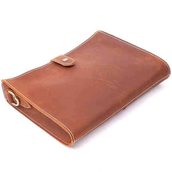 Вінтажна сумка жіноча з натуральної шкіри 21301 Vintage Коричнева Київ