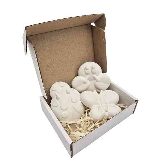 Гіпсові фігурки для декорування "Чарівні комахи" gips005, 3 фігурки Вінниця