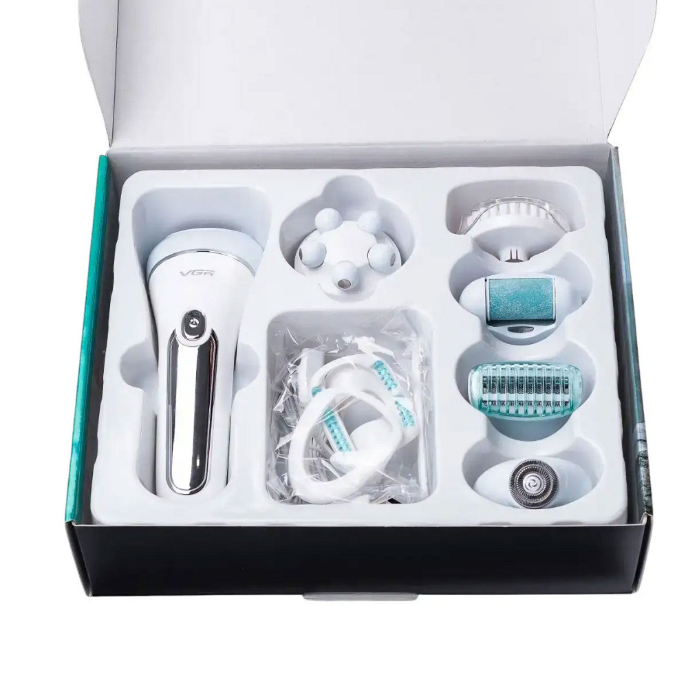 VGR Бездротовий епілятор для обличчя та тіла для жінок 6 в 1 домашній триммер для волосся USB V Коломия - фото 6