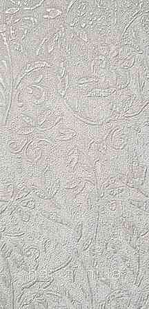 Обои виниловые на флизелине Marburg Aura метровые маленькие цветы бирюзовые серебристые на белом структурные Киев