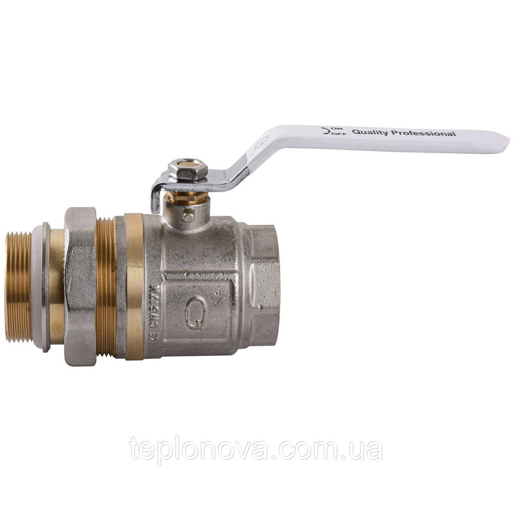 Кран кульовий прямий з американкою Q PROFESSIONAL QP003 PN40 2| Чернівці - фото 2