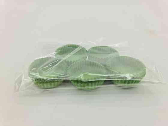 Тартолетка для кексів "Кругла зелена"D30 H9,5 (100шт)/3а/ (1 уп.) Харків