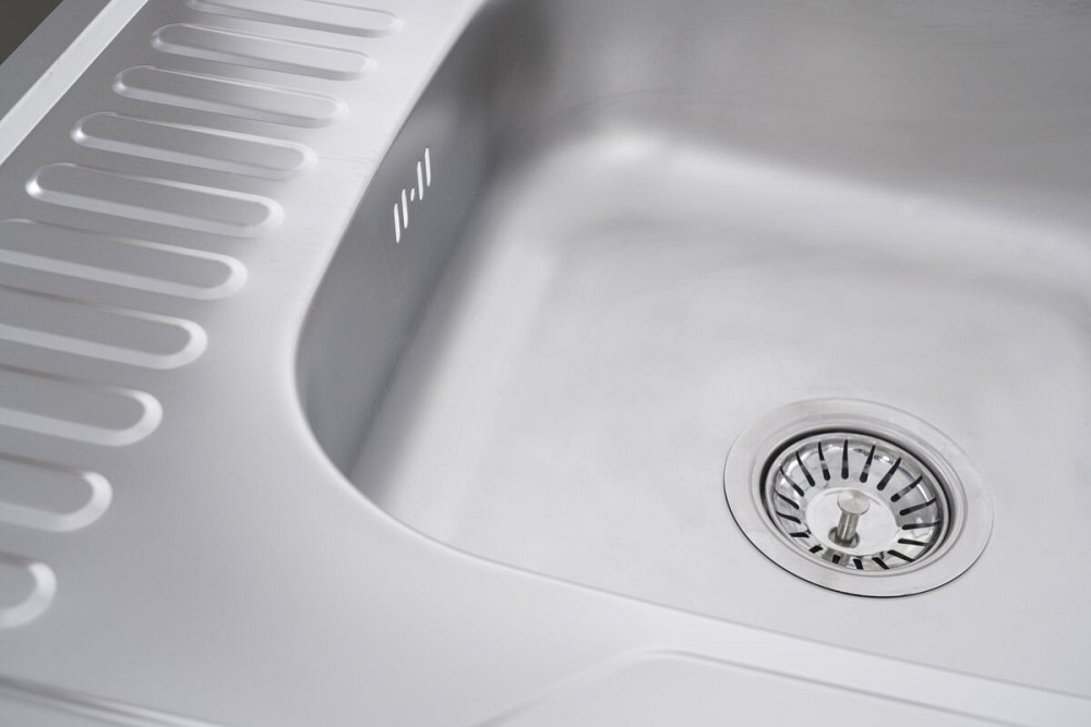 VALESO Кухонна мийка з нержавіючої сталі Valeso САТИН 6060 R (0,7/160 мм) Київ - фото 5