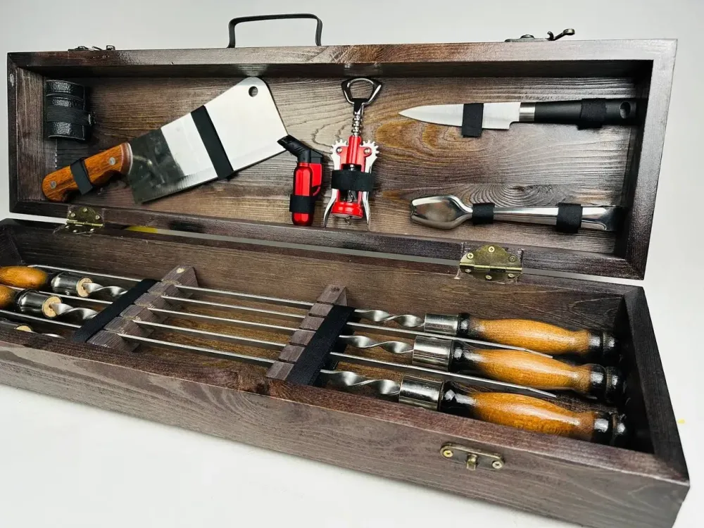 Набори шампурів, Набір шампурів у кейсі "Лайт" Шампури, вертіла Тернопіль - фото 5