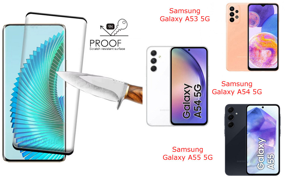 Захисне скло HyperGlass Pro для Samsung Galaxy A53 5G, Galaxy A54 5G, Galaxy A55 5G – максимальна чутливість та захист Київ - фото 1