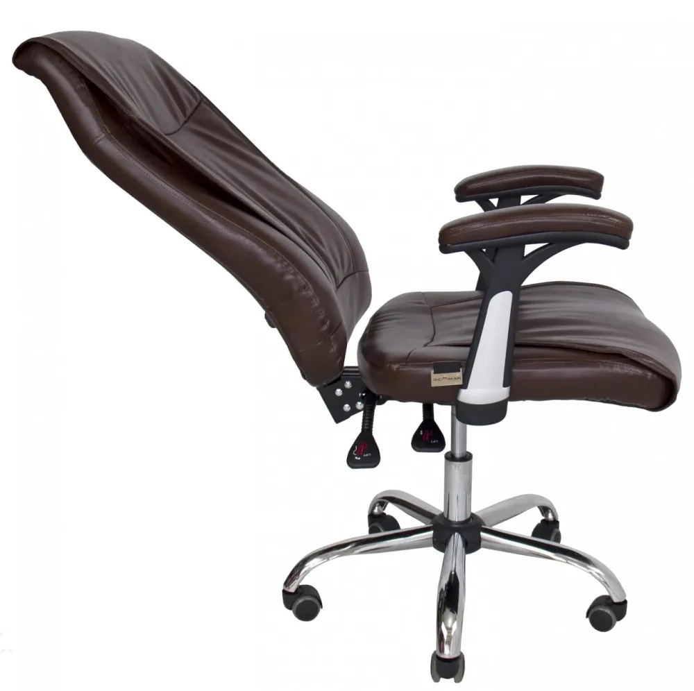 Офісне Крісло Керівника Richman Alvaro Хром М2 AnyFix Коричневий Київ - фото 4