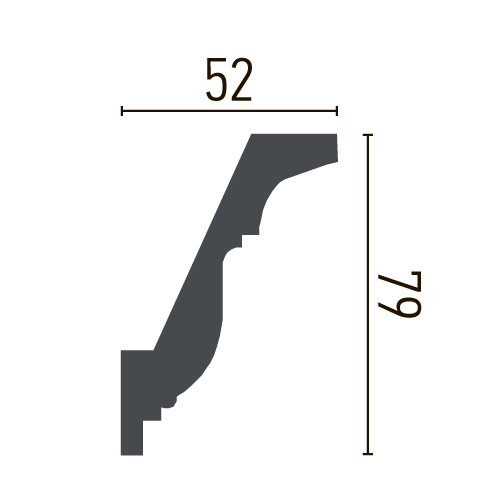 Карниз поліуретановий з орнаментом Gaudi Decor C 1001 Дніпро - фото 2