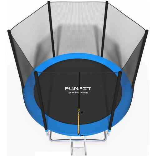 Батут Funfit 8ft (252см) синий с внешней сеткой Киев