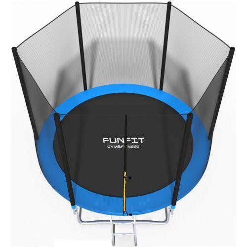 Батут Funfit 8ft (252см) синій з зовнішньою сіткою Київ - фото 3
