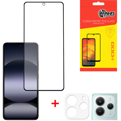 Стекло защитное Dengos Xiaomi Redmi Note 14 4G/5G Kit (DG-TGSCP-08) Винница - изображение 1