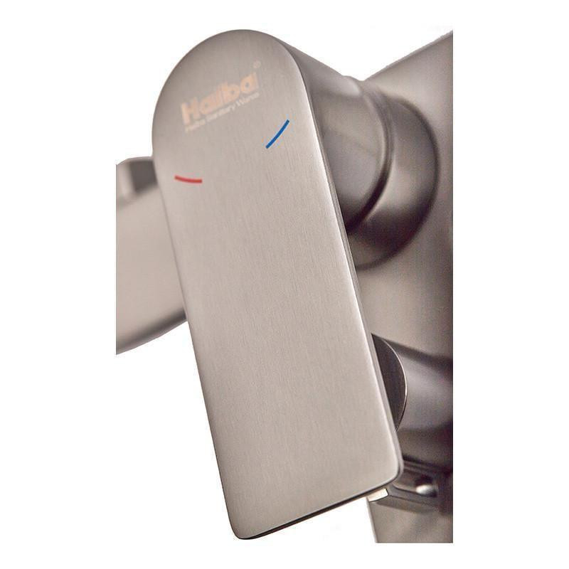 Смеситель для ванны HAIBA ALEX 009 euro GRAPHITE короткий Харьков - изображение 2