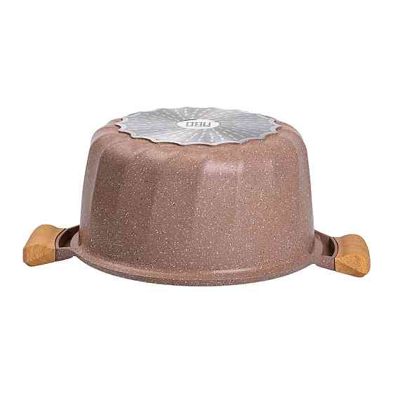 Велика алюмінієва каструля об'ємом 11 літрів з антипригарним покриттям Ø32 см HP-4-435CO Коломия