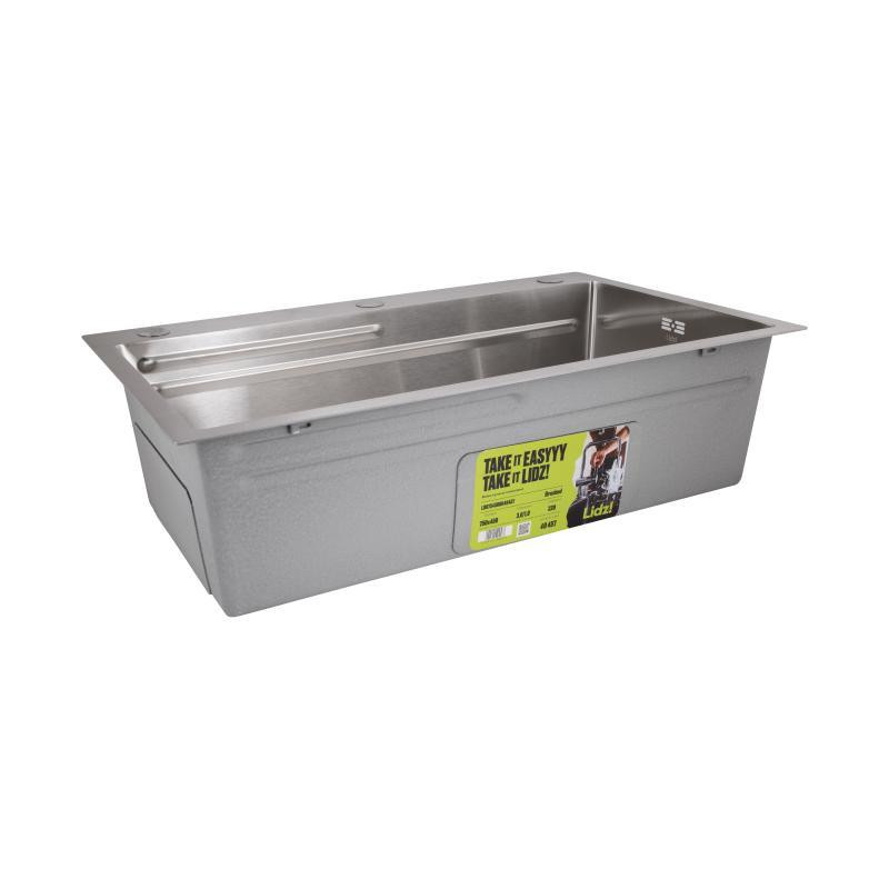 Мийка для кухні інтегрована Lidz Handmade H7545 Brushed Steel 3,0/1,0 мм LDH7545BRU49457 Київ - фото 5