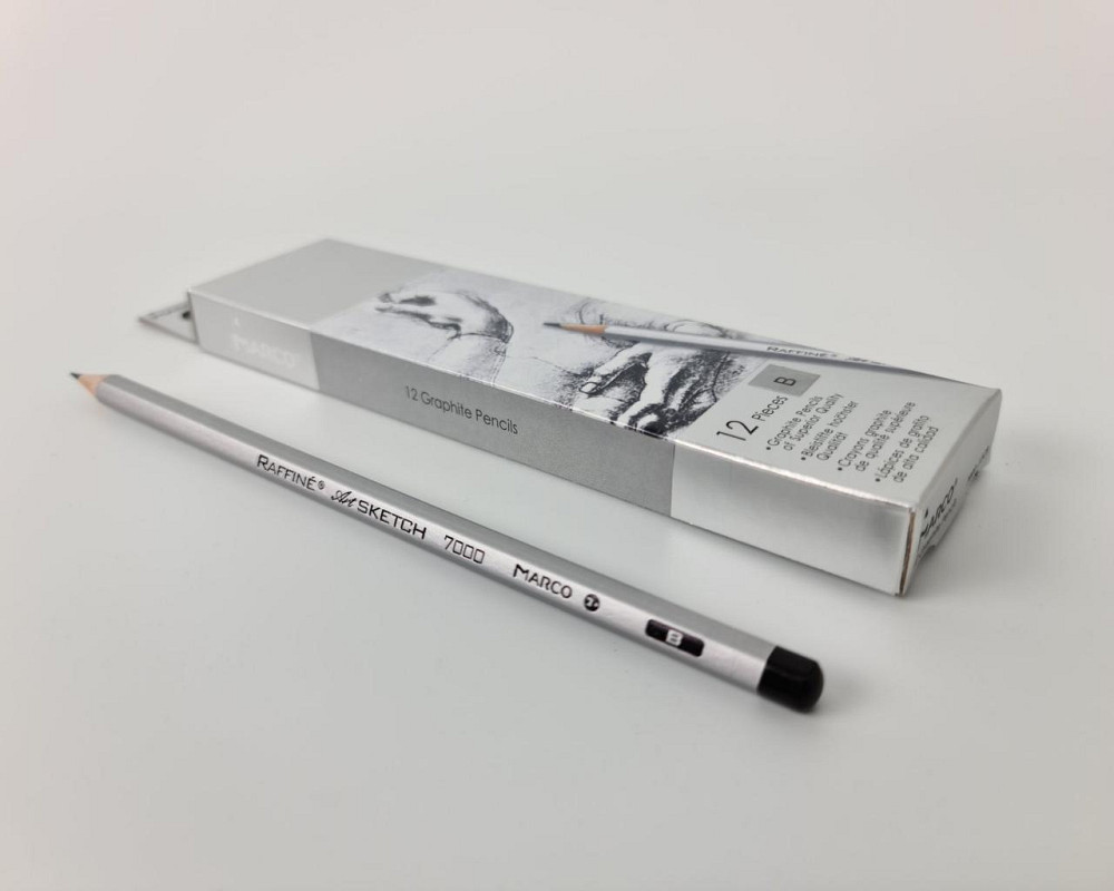 Карандаш простой набор 12шт тм. Марко №7000-B raffine (1 пачка) Харьков - изображение 2