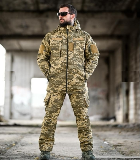 Костюм зимний мужской Northern куртка и штаны полукомбинезон (размер XL) Пиксель Киев - изображение 1