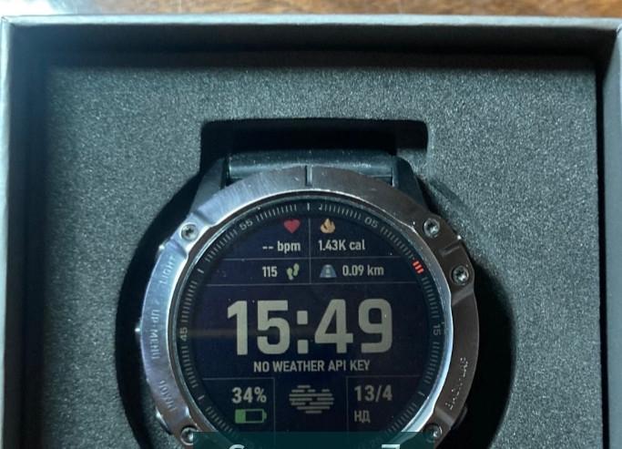 Смарт- часы Garmin Fenix 6x Sapphire в кольорі Carbon Gray Київ - фото 2