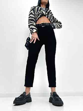 Классические вельветовые брюки Axel батал 52, Черный Киев