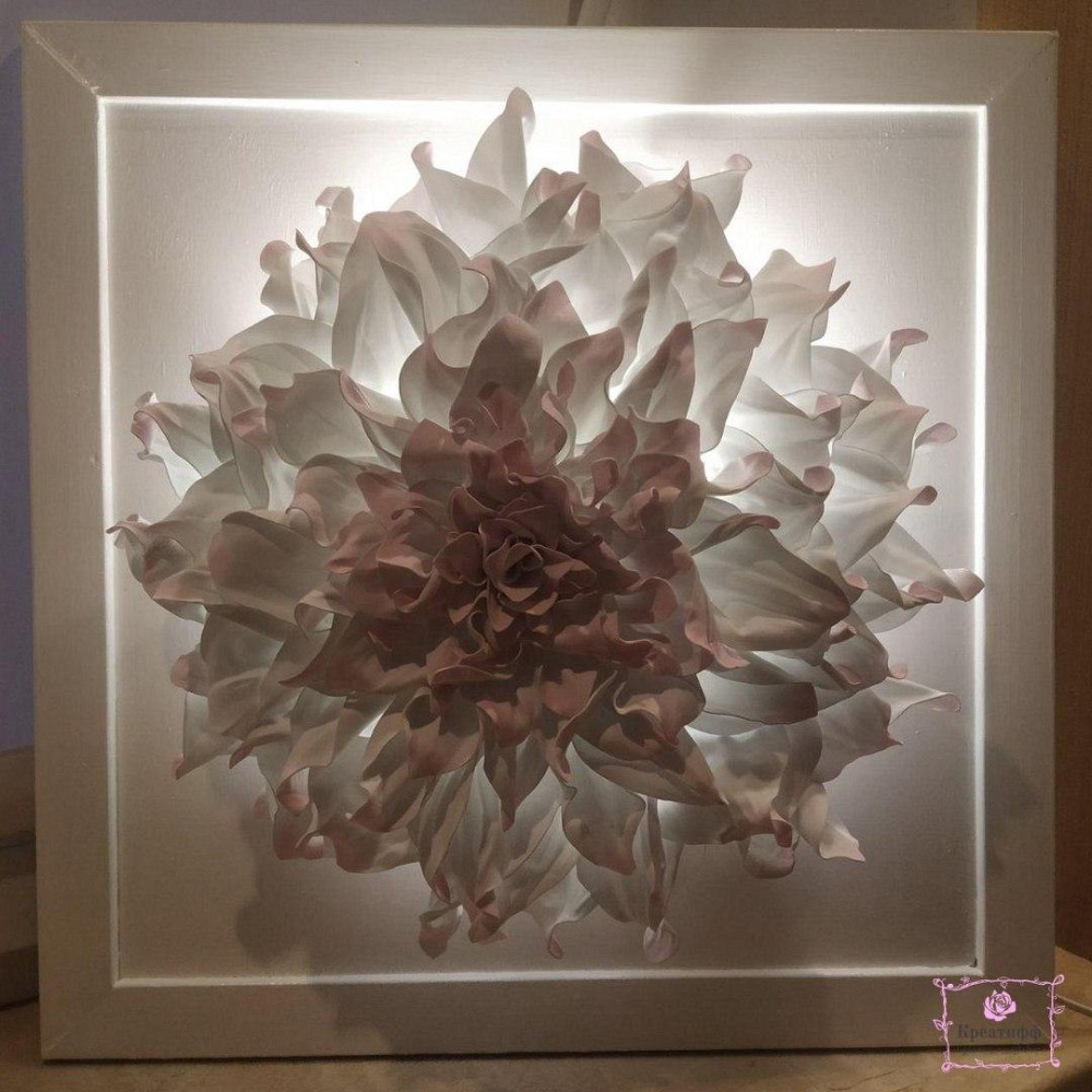 Світильник-нічник 3D картина "Жоржина Ніжність" Дніпро - фото 6