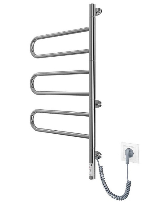 Электрический полотенцесушитель Mario Тристар -I 800х445 TR поворотный Киев - изображение 1