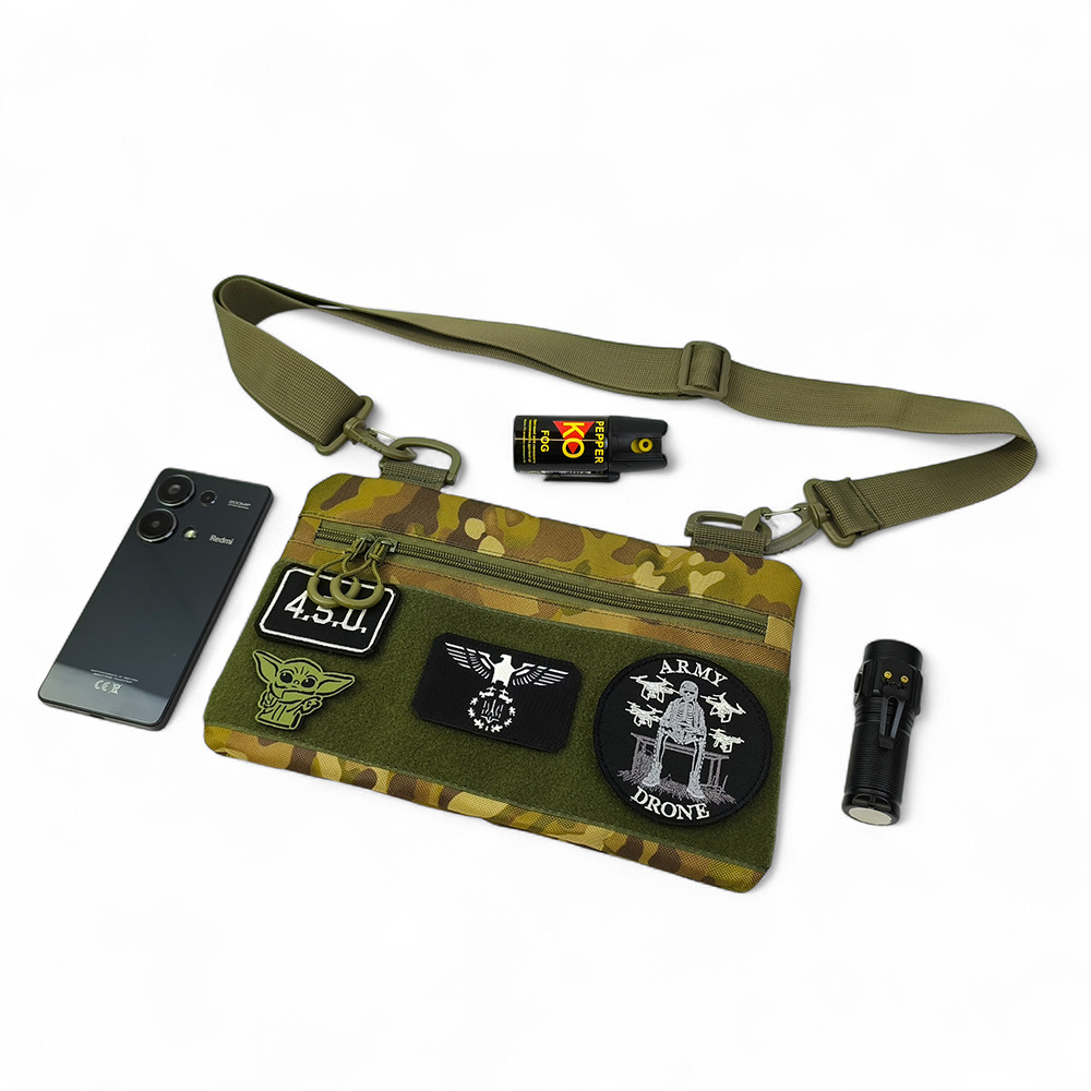 Сумка через плечо военной расцветки, Военная сумка всу мужская слинг Сумки мужские тактические FG-54 Львов - изображение 13