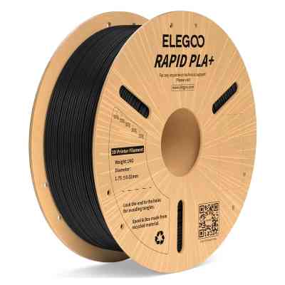 Пластик для 3D-принтера ELEGOO Rapid PLA Plus 1кг, 1.75мм, black (50.203.0114) Винница
