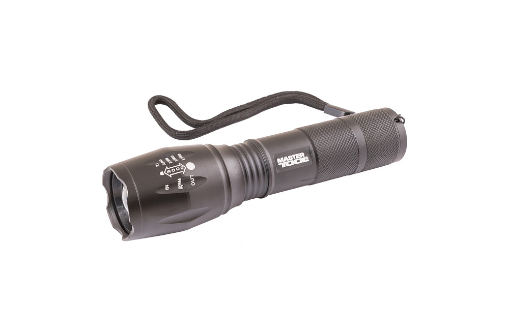 MASTERTOOL Ліхтарик з регулюванням фокусу MASTERTOOL 5 режимів 130х38х28 мм CREE XM-L T6 LED 3x Коломия - фото 8