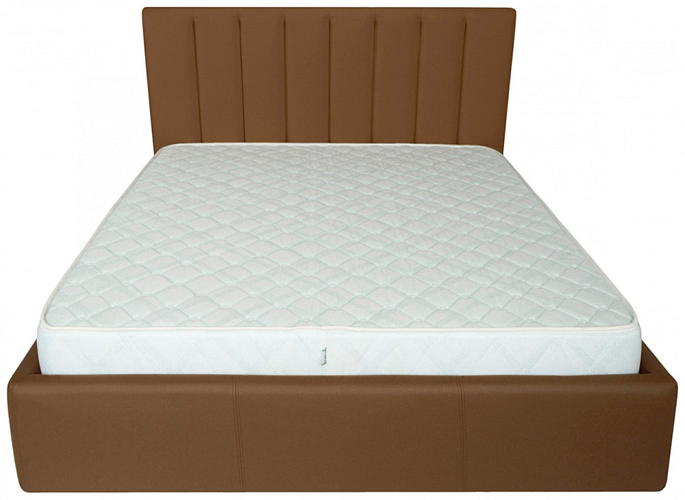 Ліжко Sanam Comfort 120 х 190 см Fly 2213 A1 З підйомним механізмом та нішою для білизни Світло-коричневий Київ - фото 2