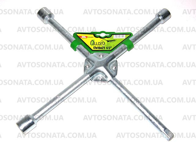 Ключ балонный &quot;крест&quot; 17х19х21х1/2&quot; усилен. клёпан. ALLOID Винница - изображение 2