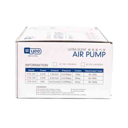 Компресор Yee для акваріума з двома виходами 3,5 Вт Київ