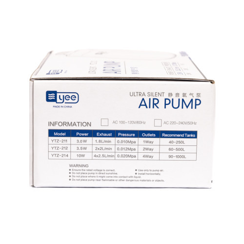 Компресор Yee для акваріума з двома виходами 3,5 Вт Київ - фото 5