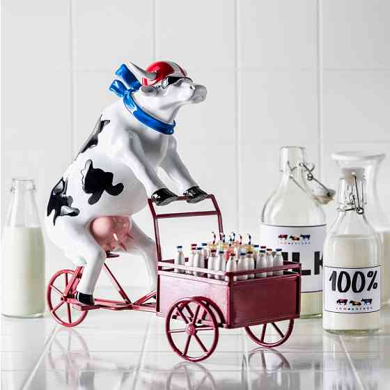 Статуэтка коллекционная корова Lait Triporteur (Size XL) полистоун Киев