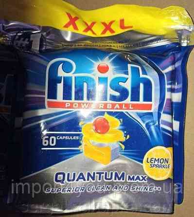 Finish Quantum Max Lime 60 шт. таблетки для посудомийки 