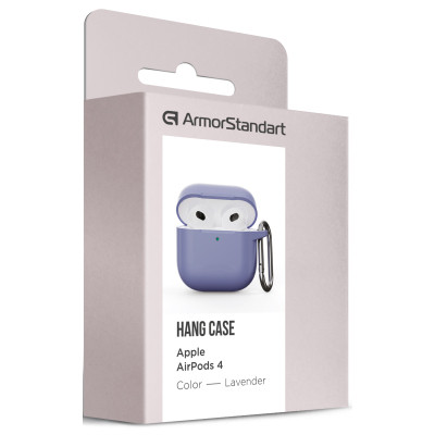 Чехол для наушников Armorstandart Hang Case для Apple AirPods 4 Lavender (ARM81282) Винница - изображение 3