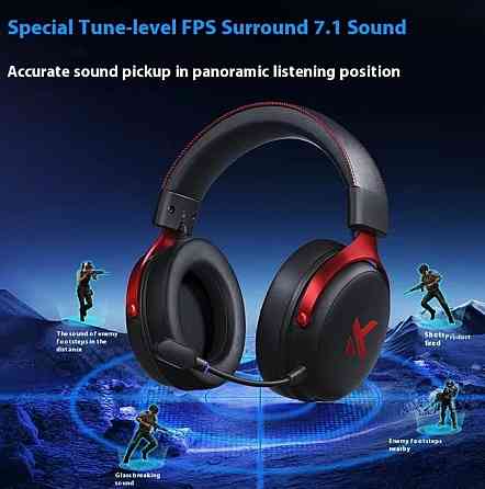 MCHOSE V9 Pro‼️В НАЯВНОСТІ‼️Steel Black беспроводные игровые наушники. Харьков