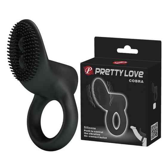 Эрекционное кольцо - Pretty Love Cobra Penis Ring Black Sex Aura Киев