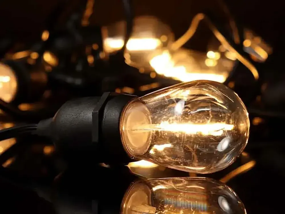 Гірлянда 10 водонепроникних прозорих акрилових ламп 5м (теплий білий) WATERPROOF-BALL-10WW-7 Одеса - фото 2