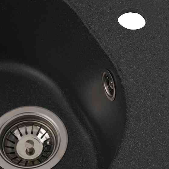 Гранітна мийка для кухні VALESO LUNA 510 матова Антрацит Коломия