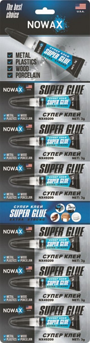 Суперклей Nowax Super Glue 3г*6шт Київ - фото 1