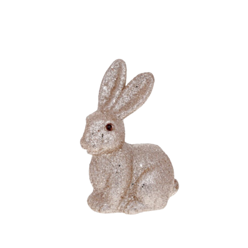 Декоративна фігурка Кролик 15см шампань глітер БОНА ДИ Житомир - изображение 1