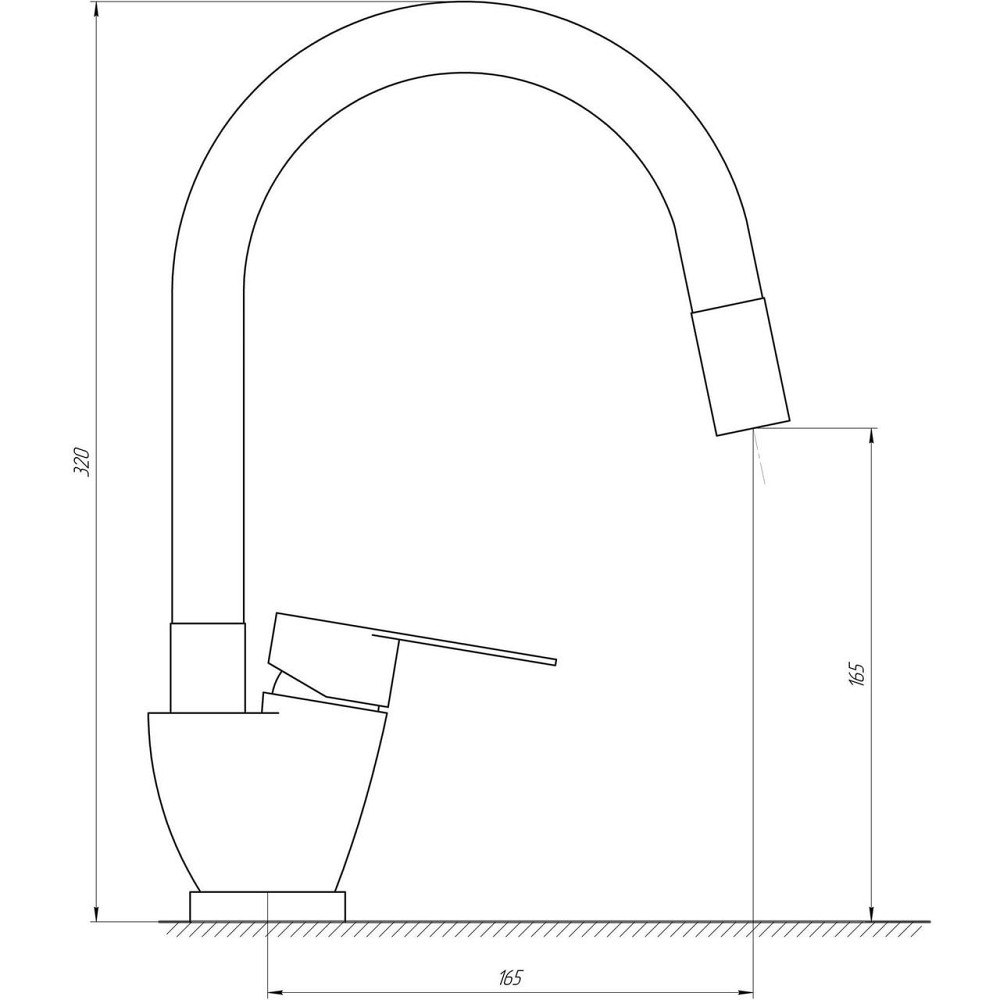 Змішувач для кухні MixMIRA MAIN MSM-203SB (000020480) Київ - фото 4