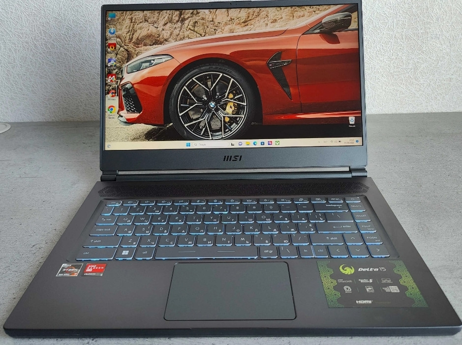 Ноутбук: MSI Delta 15 ( 15.5 240Hz. Ryzen 7 5800 H, Radeon RX 6700M, 16/1TB. Киев - изображение 1