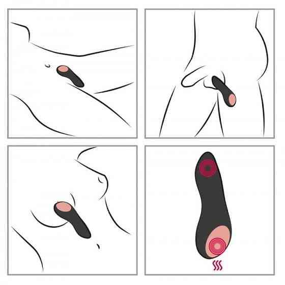 Вибратор с подогревом CUPA Warming Touch для клитора, черный Sex Aura Киев