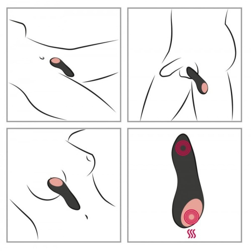 Вибратор с подогревом CUPA Warming Touch для клитора, черный Sex Aura Киев - изображение 4