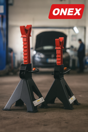 Комплект підставок ONEX для легкових і вантажних авто 3000 кг автопідставки для підіймання автомобіля сталеві, регульовані Львів