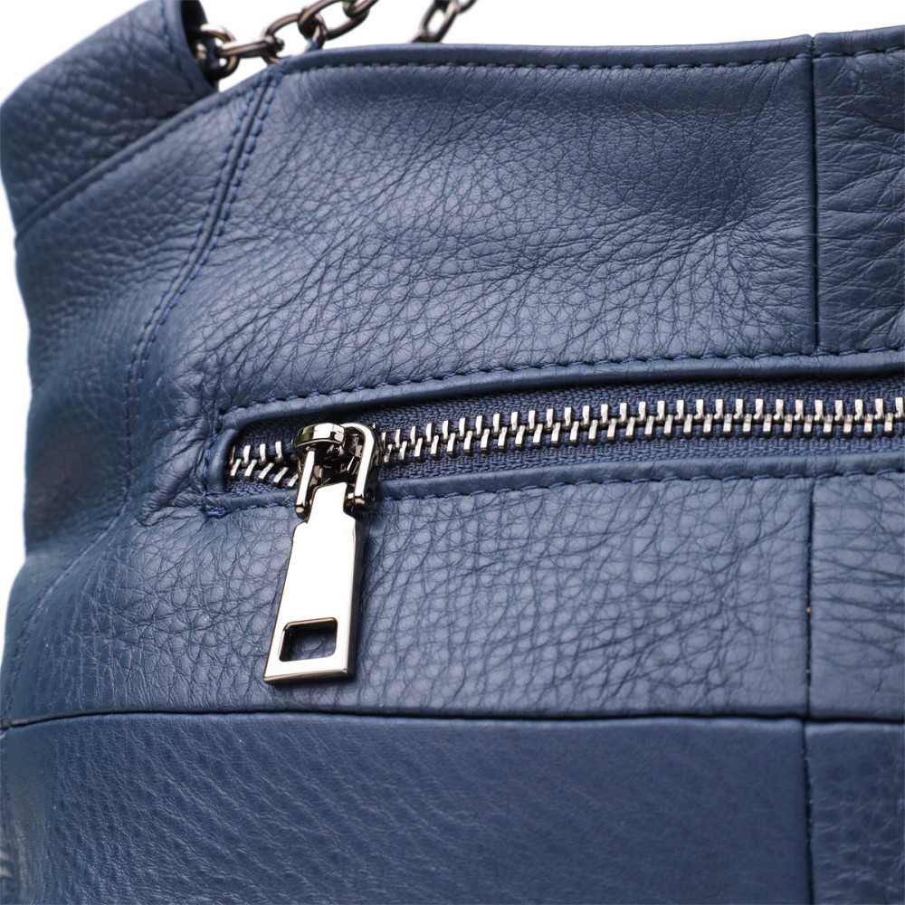 Женская сумка на каждый день из натуральной кожи Vintage 22988 Синий Киев - изображение 5