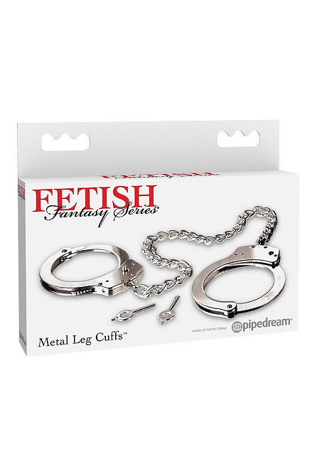 Окови на ноги металеві Pipedream Fetish Fantasy Series сріблясті Sex Aura Київ - фото 4