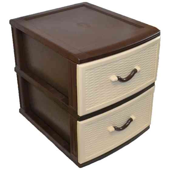 Комод пластиковый Style (Стиль) 2 ящика 48х38х46 Одесса